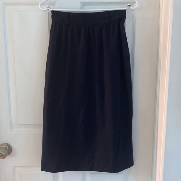 Escada made in Western Germany navy blue skirt Size 36 - Picture 3 of 11